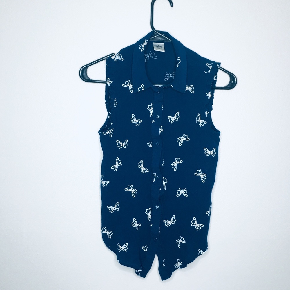 NWOT Disney Collection Blue Blouse Small